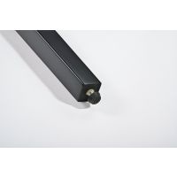 K&M 13975 Banquette noir brillant, assise velours - Vue 3